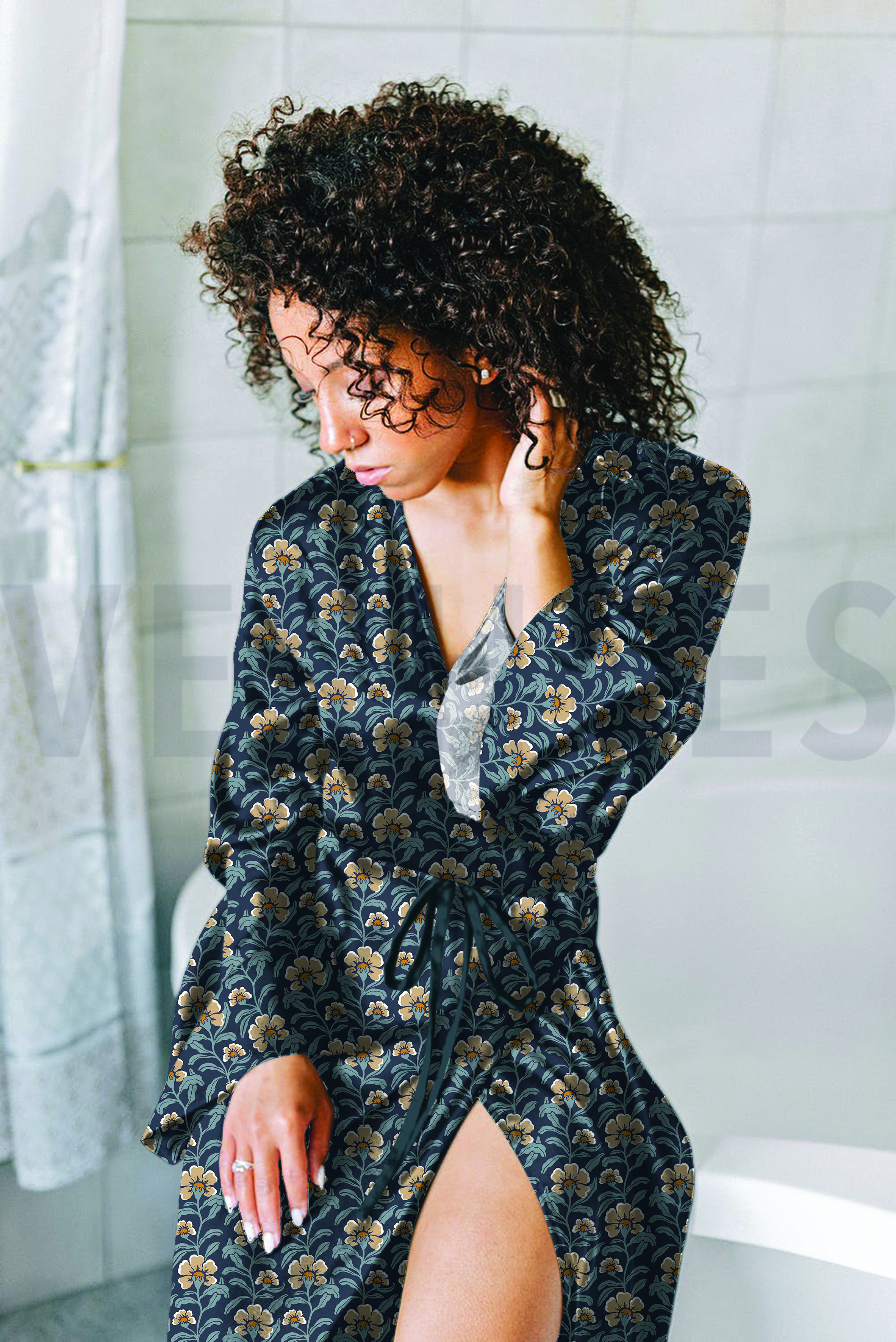 VISCOSE RADIANCE FLOWERS OFF WHITE #7