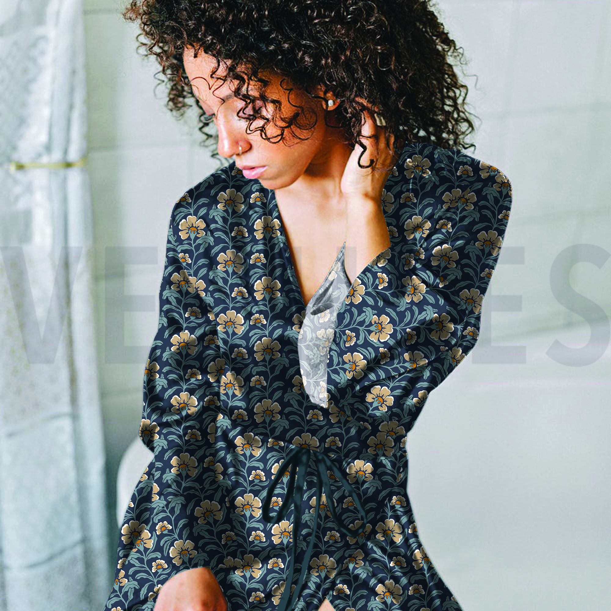 VISCOSE RADIANCE BLOEMEN ZWART (high resolution) #7