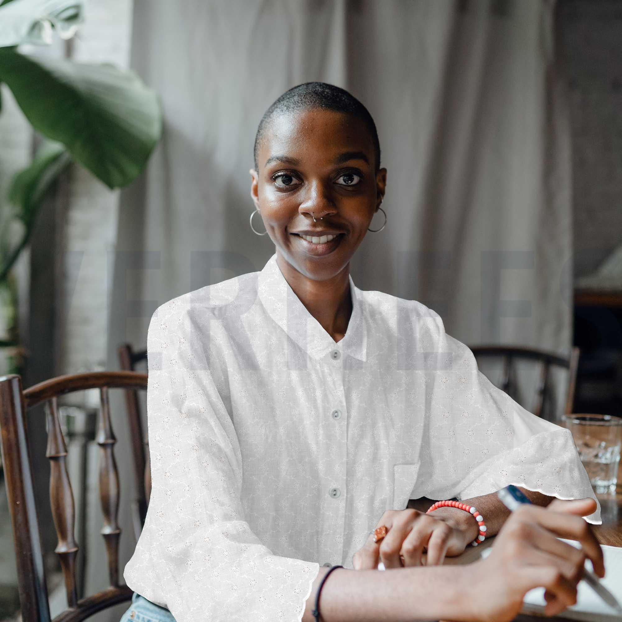 KATOEN EMBROIDERY TWEE-ZIJDIGE GOLFRAND WIT (high resolution) #7