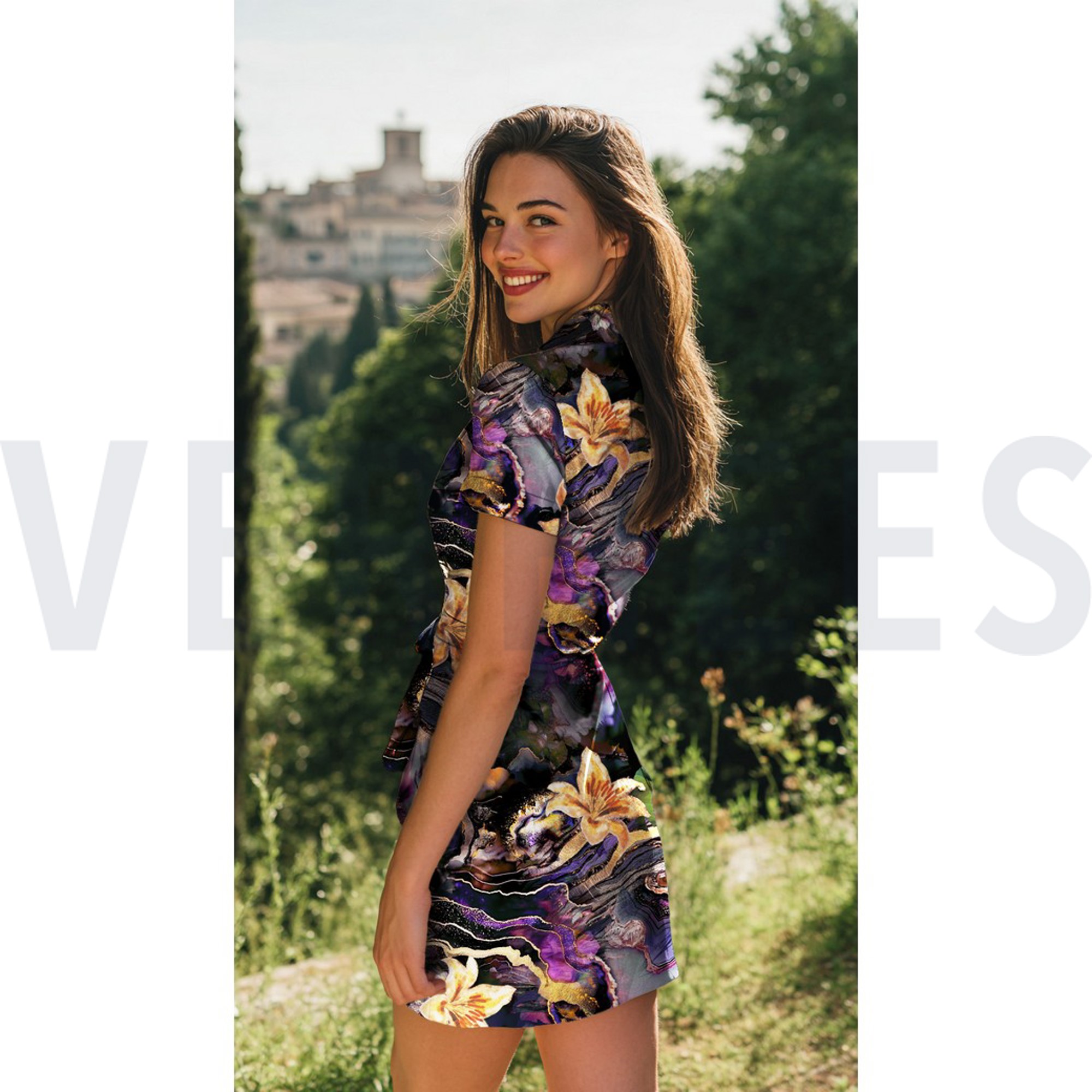 PUNTA DI ROMA DIGITAL FLEURS NOIR (high resolution) #7