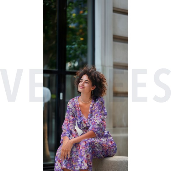 COTON VISCOSE DIGITAL FLEURS BLEU MARINE #7