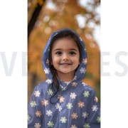 REGENMANTEL BLUMEN JEANSBLAU (thumbnail) #7