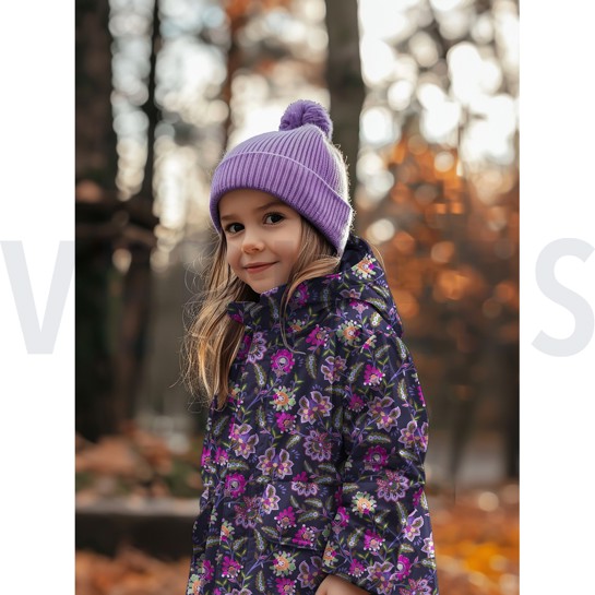 SOFTSHELL DIGITAL FLOWERS NAVY #7