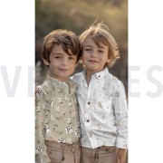 FINE POPLIN GOTS FARM ANIMALS SAGE (thumbnail) #7