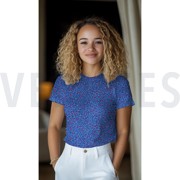 JERSEY CÔTELÉ PEAU D’ANIMAL BLEU COBALT (thumbnail) #7