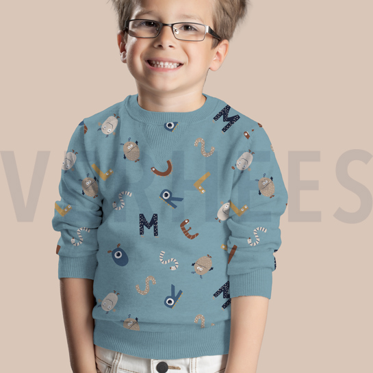 JERSEY MELANGE COOLE MONSTER ANTHRAZIT MELIERT #7