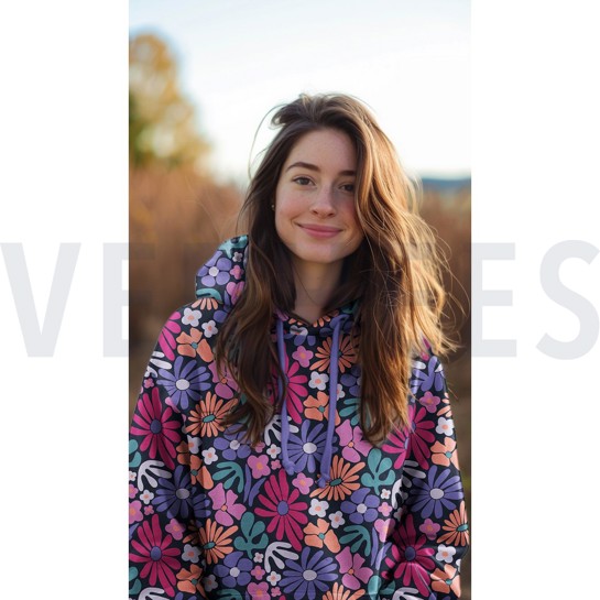 SWEAT MELANGE BLOEMEN LICHT ZAND #7