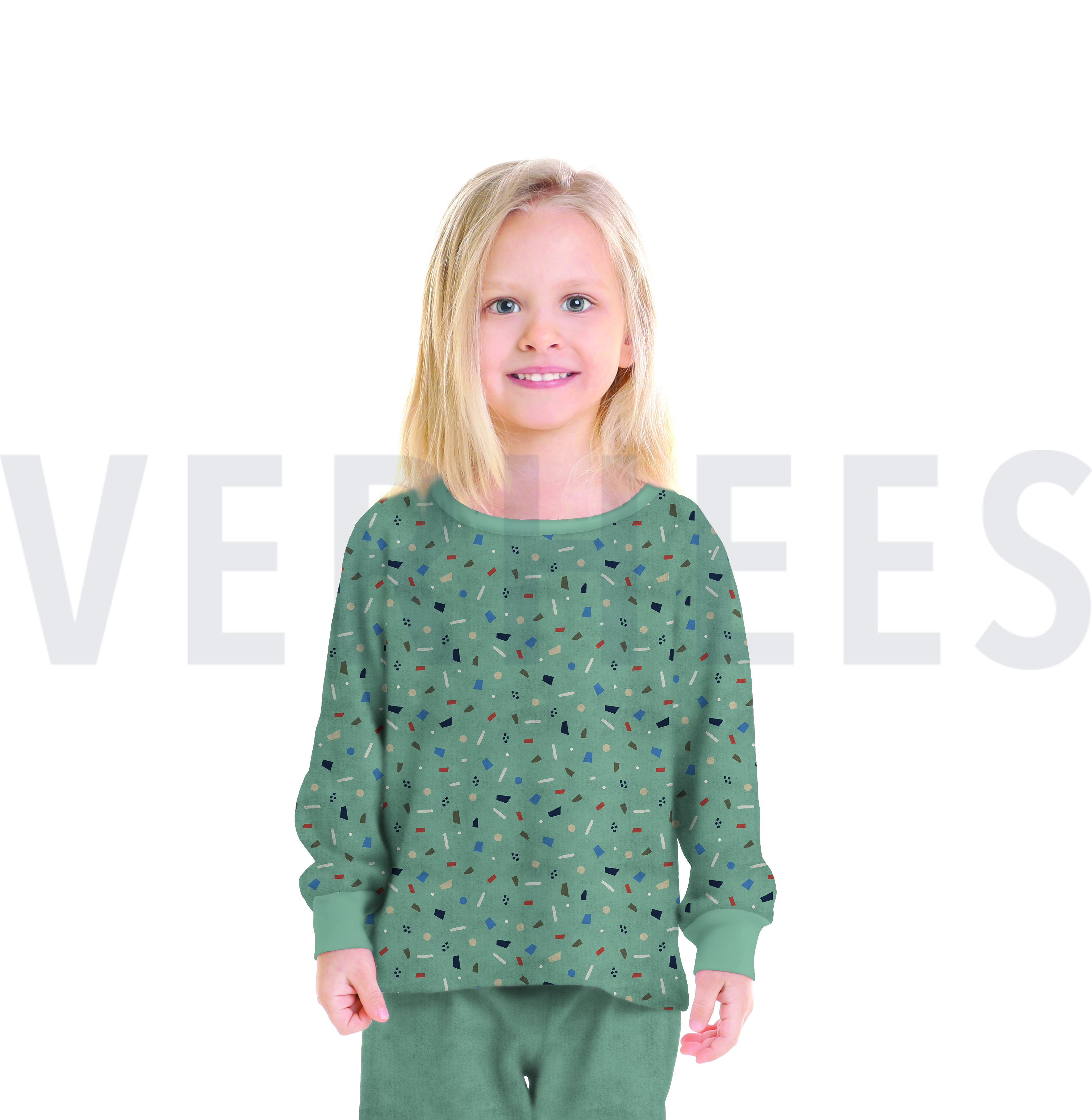 RIB JERSEY PUNTJES OUDGROEN #7