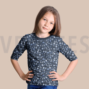 JERSEY DIGITAL FLOWERS WHITE/MAUVE (thumbnail) #7