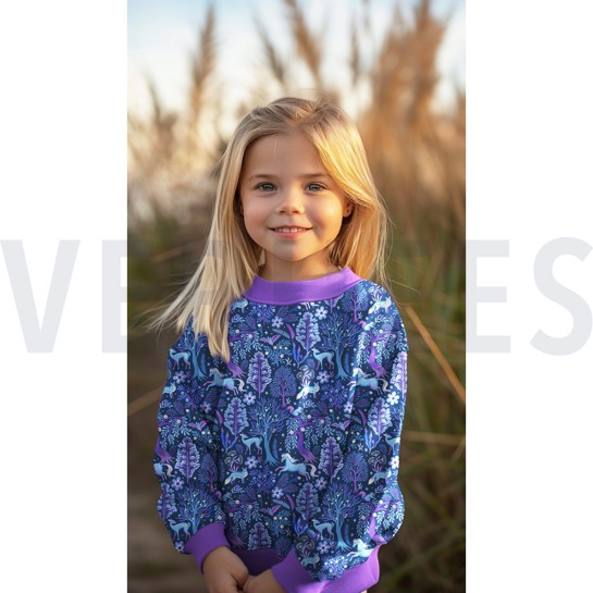 FRENCH TERRY DIGITAAL BOSDIEREN BORDEAUXROOD #7