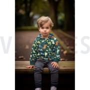 FRENCH TERRY DINOSAURS COBALT (thumbnail) #7