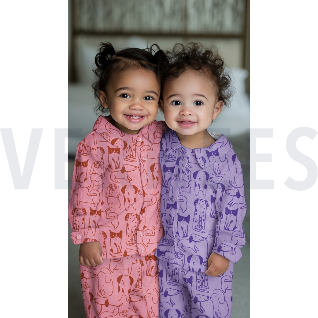 FLANNEL DOGS PURPLE #7