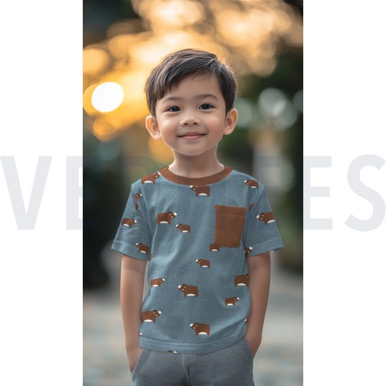 JERSEY MELANGE BEARS LIGHT SAND #7