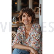 LINNEN VISCOSE CREPE DIGITAAL BLOEMEN GEBROKEN WIT (thumbnail) #7