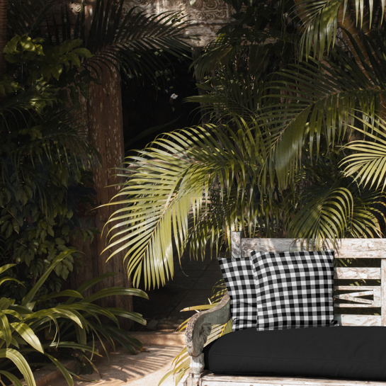 CANVAS WATERDICHT RUITEN GRIJS #7