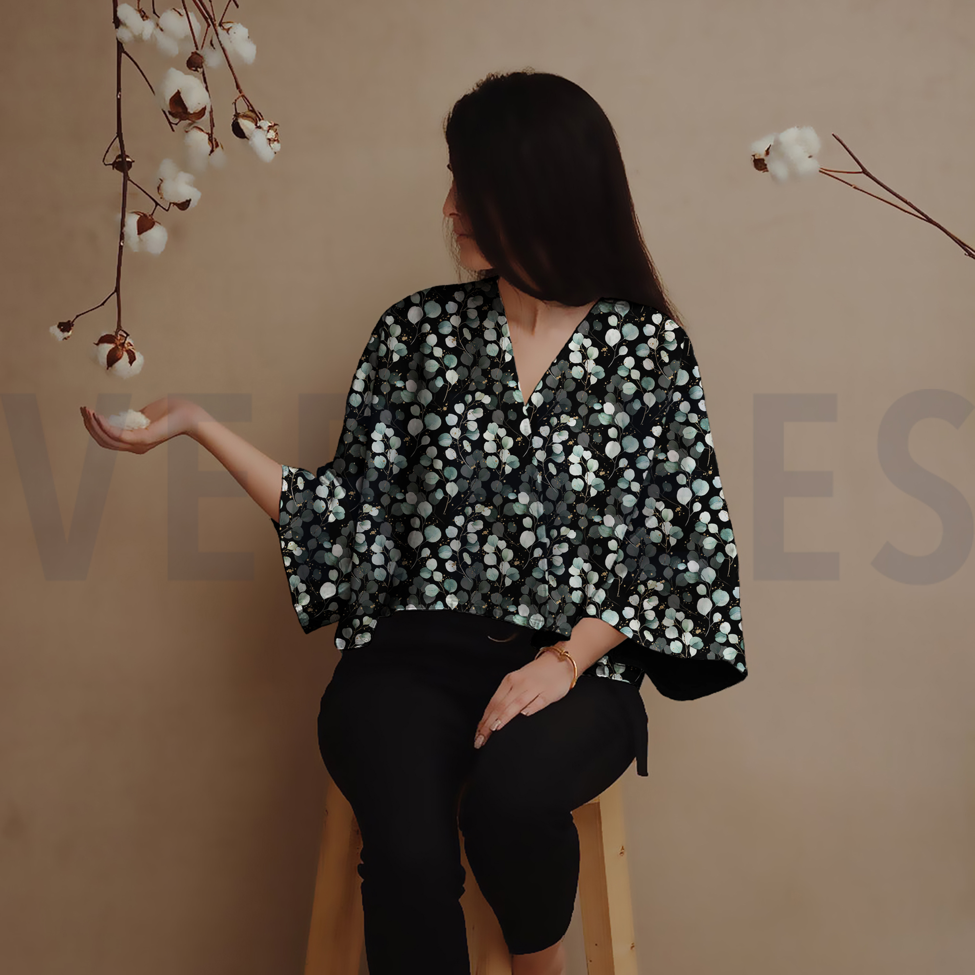 VISCOSE RADIANCE DIGITAL EUCALYPTUS SAGE (high resolution) #7