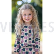 DOUBLE GAZE DE COTON GOTS NATUREL FORMES D’AMOUR NATUREL/PÉTROLE (thumbnail) #7