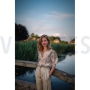 COTON IMPRIMÉ BLOCK FAIT MAIN FLEURS TERRACOTTA (thumbnail) #7