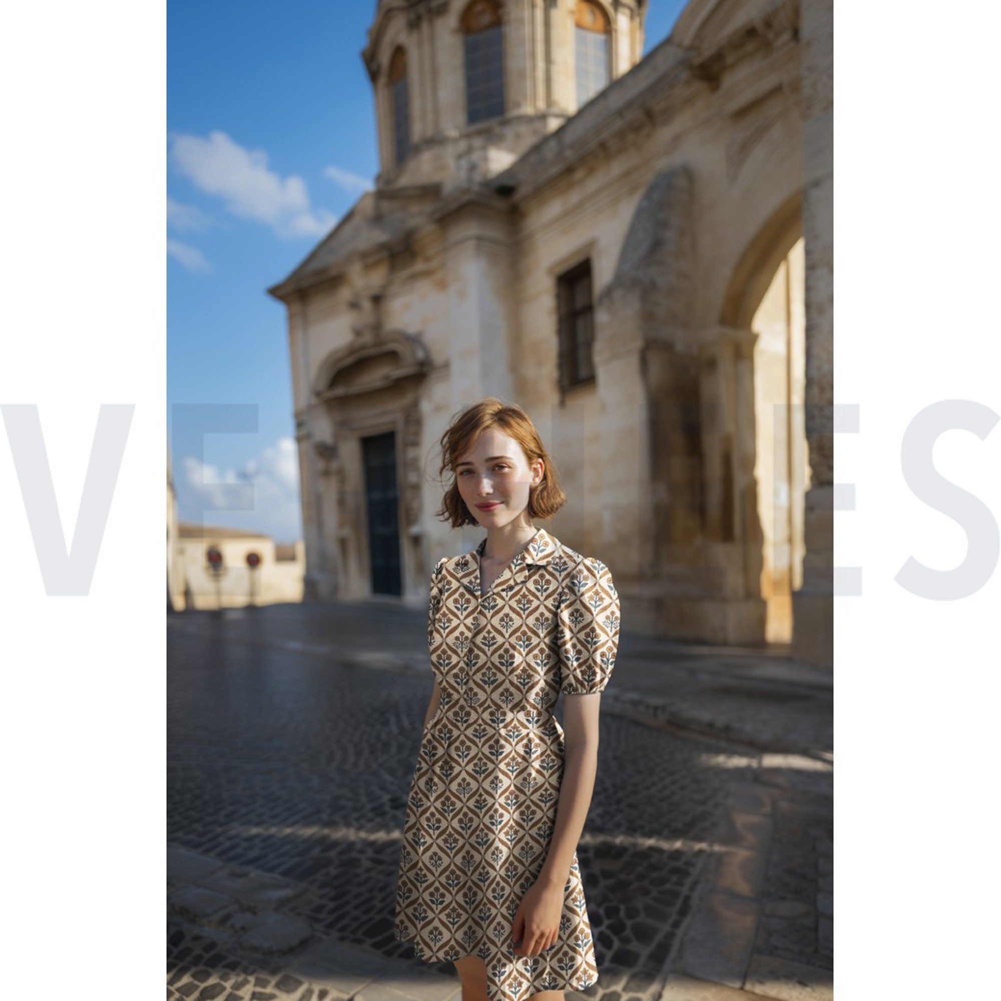 HANDCRAFTED BLOCK-PRINTED COTTON FLOWERS CAMEL (high resolution) #7