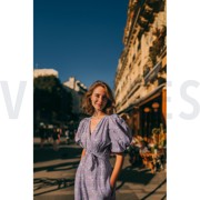 HANDGEMAAKTE BLOKPRINT KATOEN PAISLEY COGNAC (thumbnail) #7