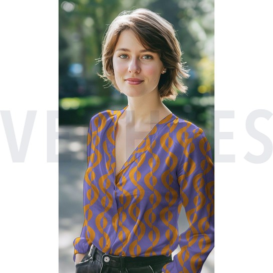 ROYAL MICRO SATIN GEOMETRIC HUNTER #7