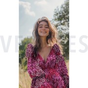 ROYAL MICRO SATIJN DIGITAAL ABSTRACT BORDEAUXROOD (thumbnail) #7