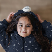 NICKY VELOURS GLITTER HEARTS MAUVE (thumbnail) #7