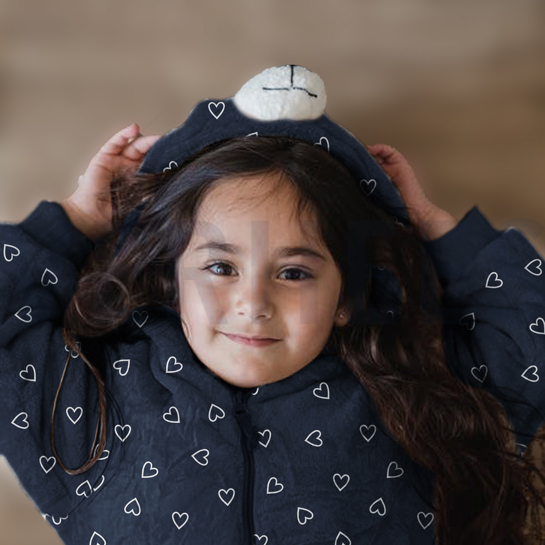 NICKY VELOURS GLITTER HEARTS MAUVE #7