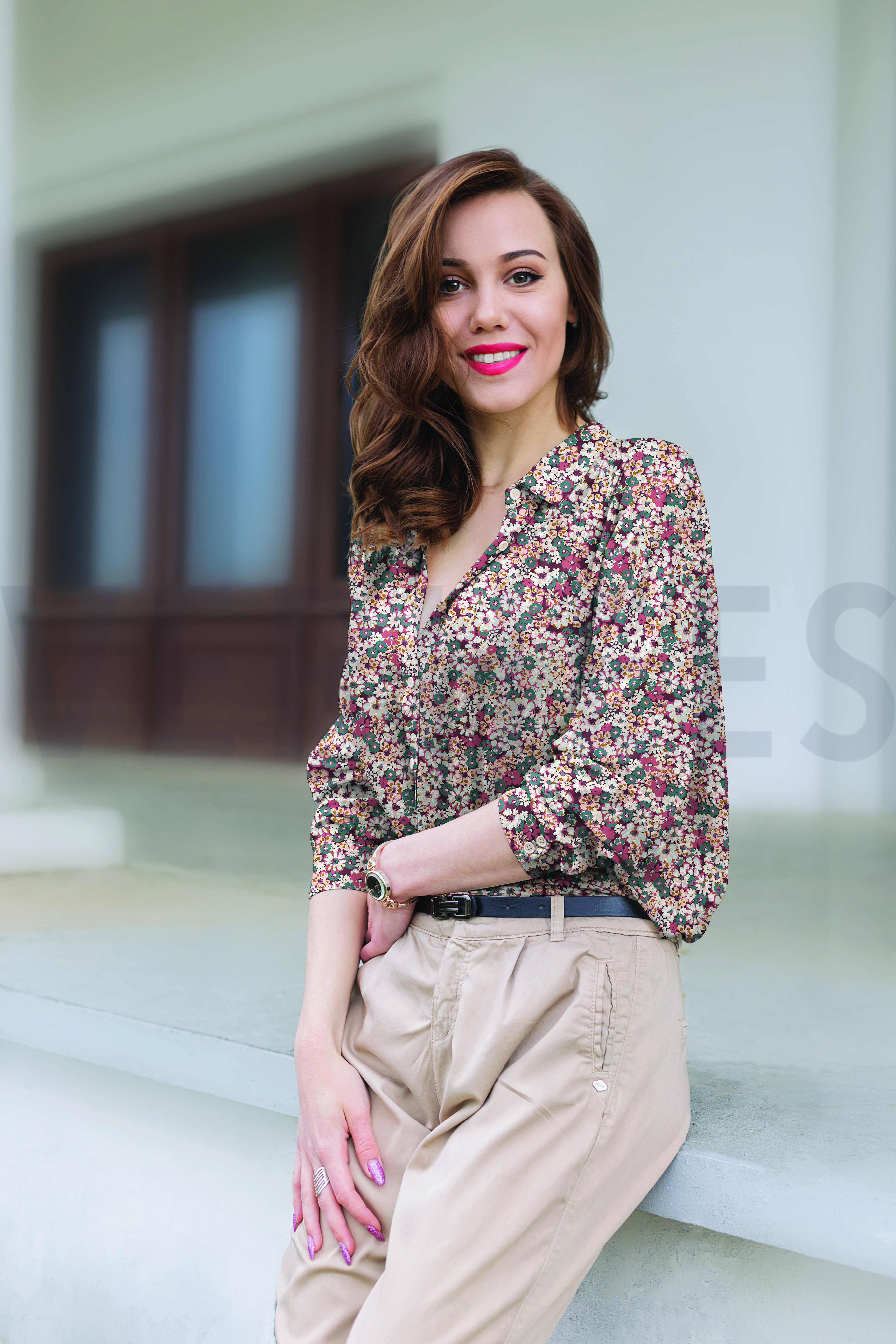 VISCOSE LUREX BLOEMEN MARINEBLAUW #7