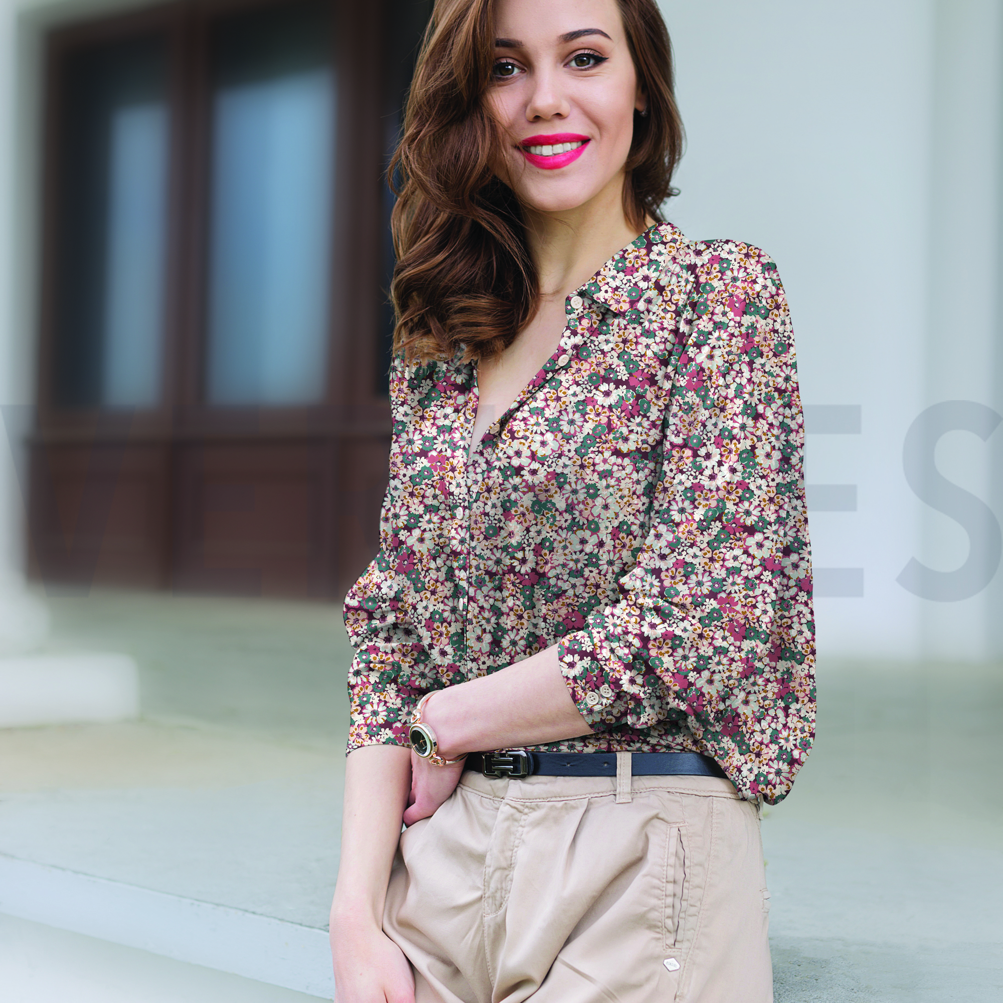 VISCOSE LUREX FLEURS BLEU MARINE (high resolution) #7