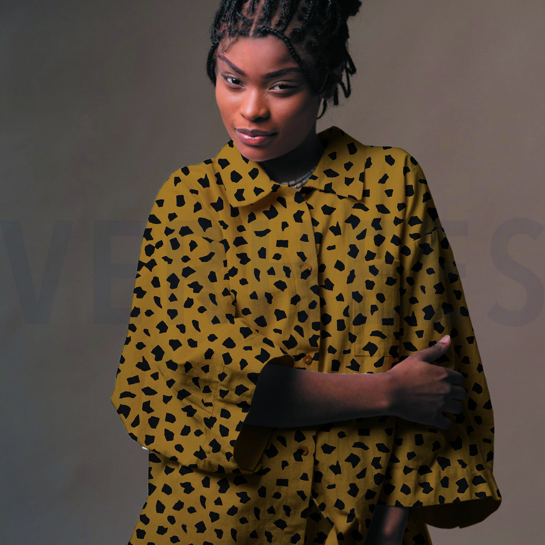 LINNEN VISCOSE GEWASSEN STIPPEN WIT #7