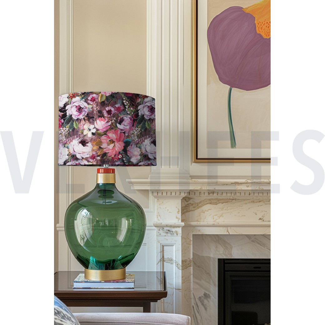 CANVAS DIGITAL FLOWERS MAUVE #7