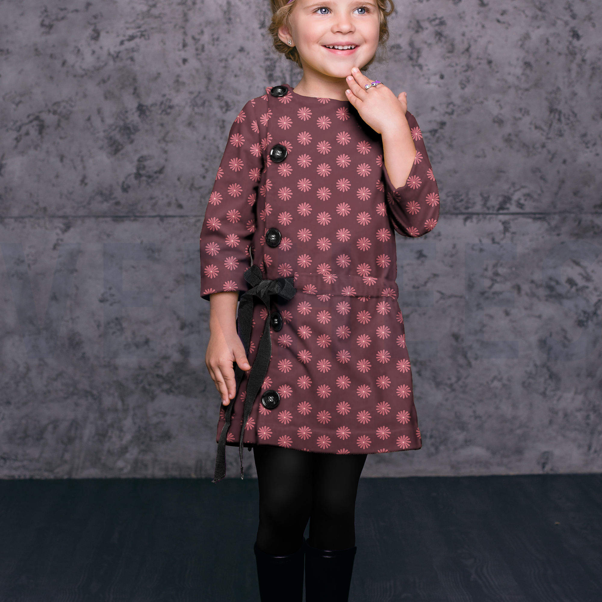 VELVET COTON LAVÉ FLEURS ROSÉ PÂLE (high resolution) #7