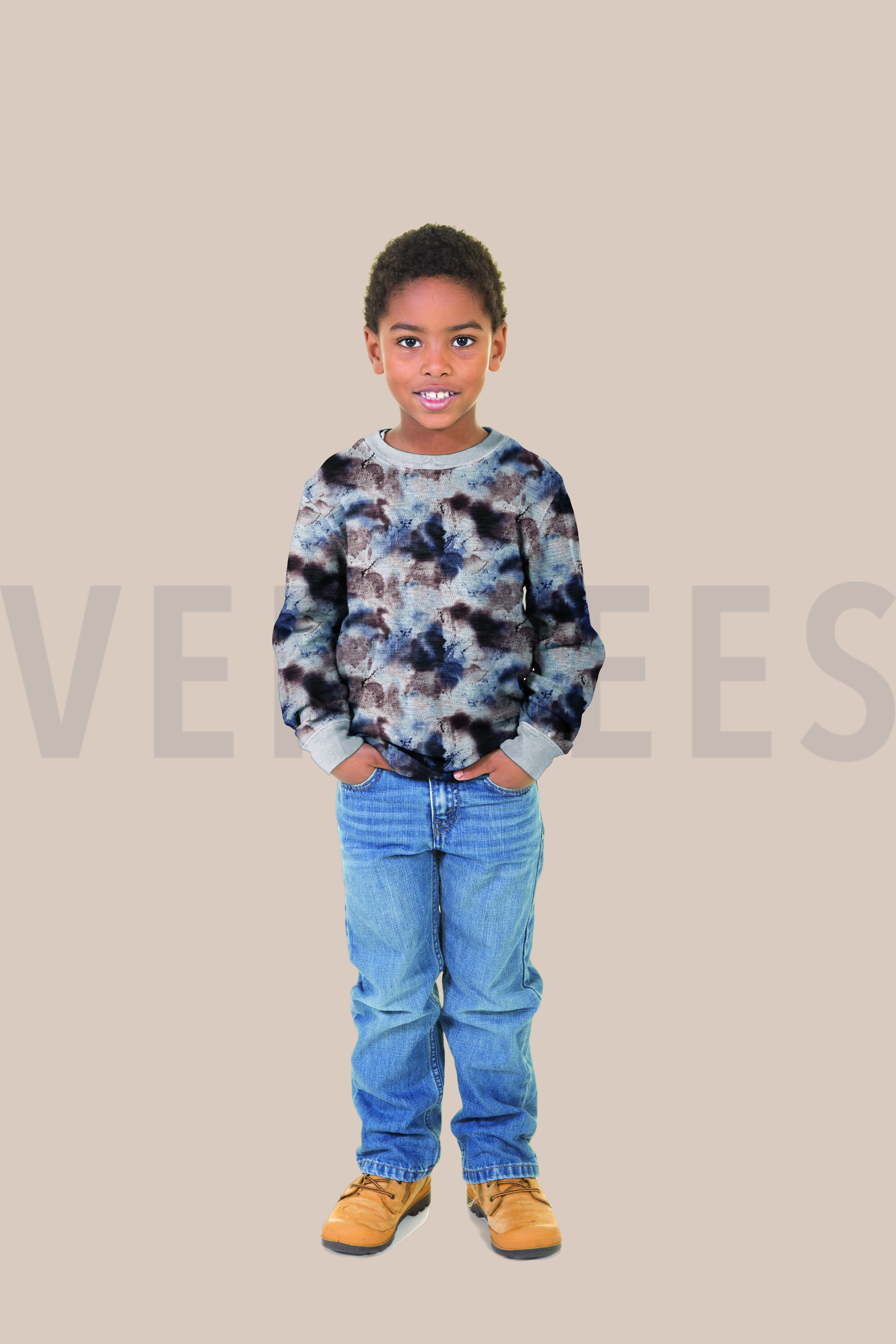 SWEAT DIGITAAL TIE DYE GROEN #7