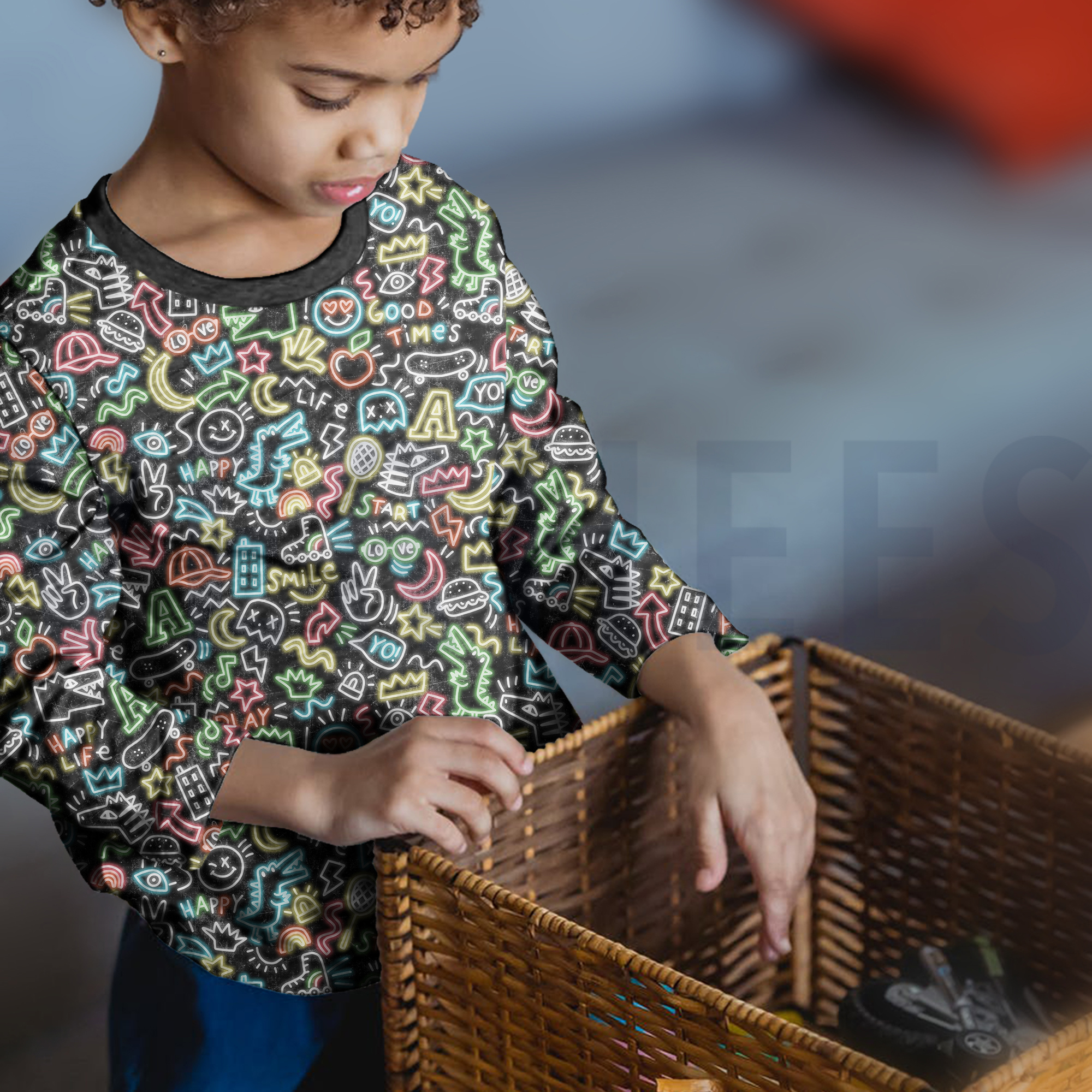 JERSEY DIGITAL GRIBOUILLAGES GRIS CLAIR (high resolution) #7