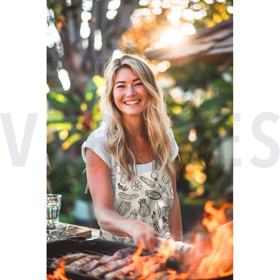 CANVAS LINEN LOOK VEGETABLES NATURAL #7