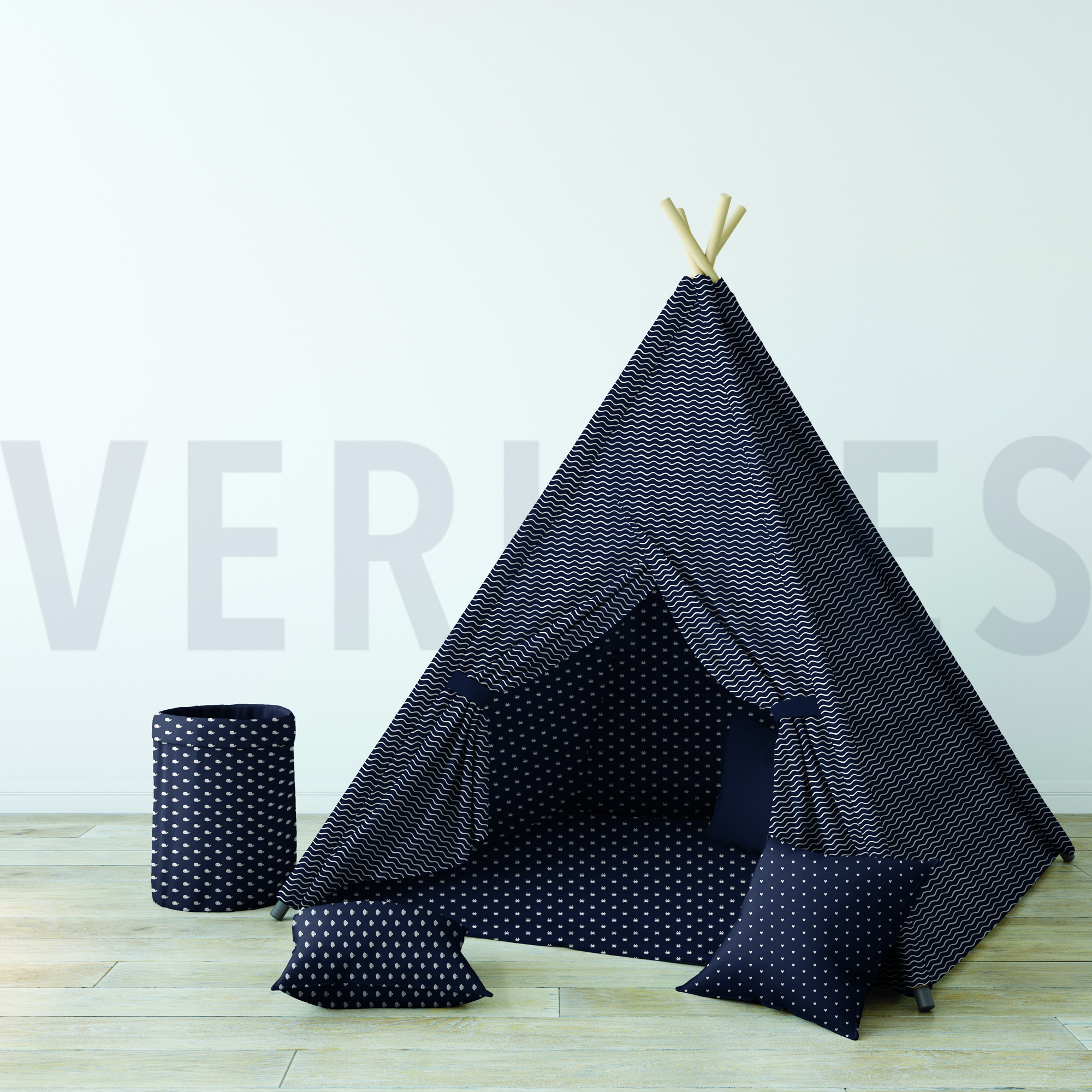 POPLIN MARINE NAVY (high resolution) #7