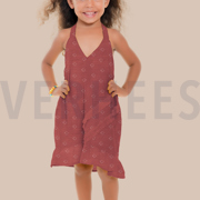 DOUBLE GAZE DE COTON OISEAUX RUST (thumbnail) #7