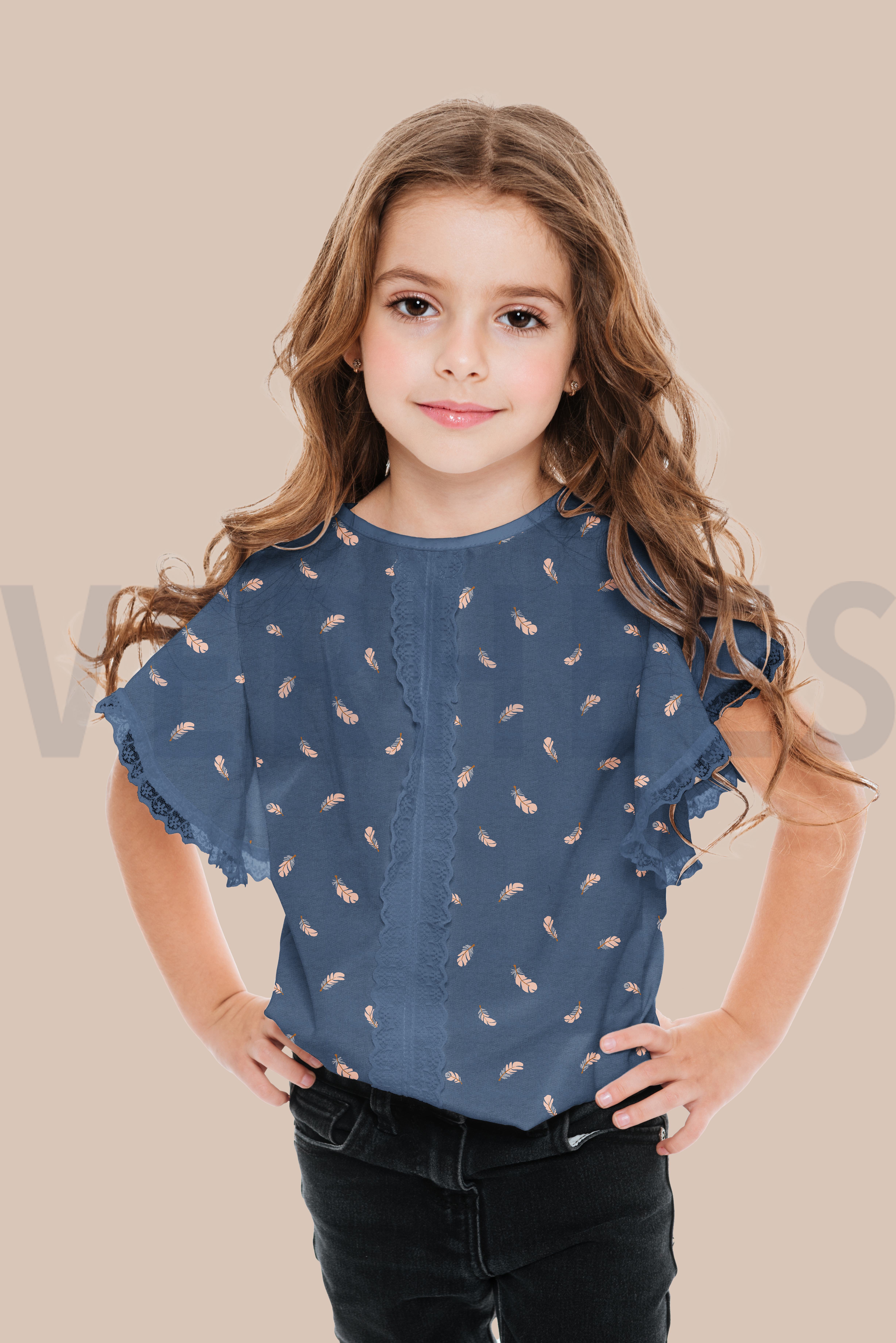JERSEY MELANGE GLITTER FEATHER ECRU MELANGE #7