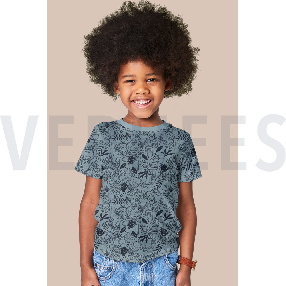 JERSEY MELANGE MONKEYS ECRU MELANGE #7