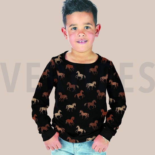 FRENCH TERRY CHEVAUX BLANC #7