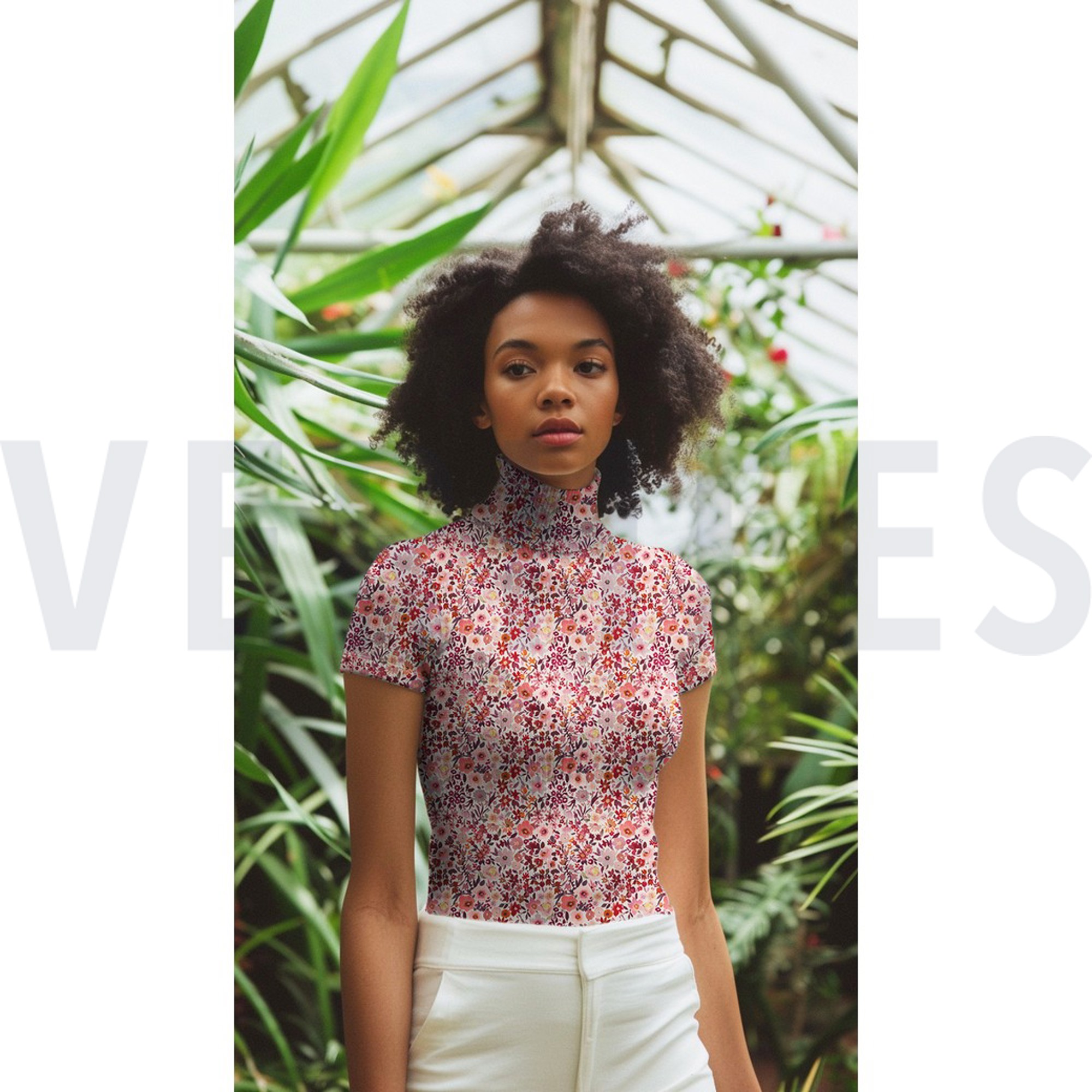 RIB JERSEY DIGITAL FLOWERS PEACH (high resolution) #7