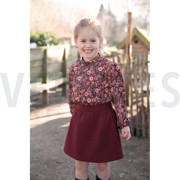 JERSEY DIGITAL FLOWERS BURGUNDY (thumbnail) #7