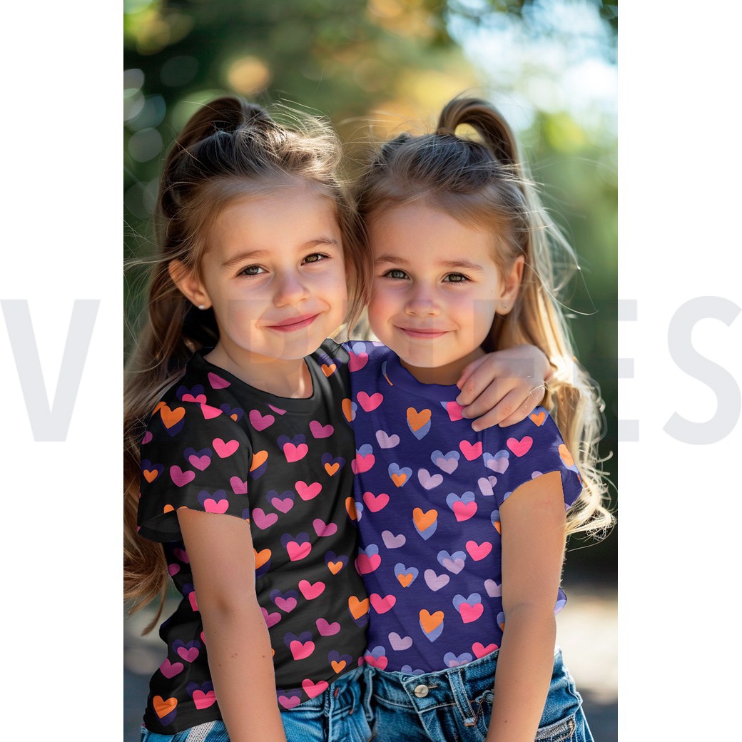 JERSEY NEON HEARTS BLACK #7