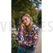 FRENCH TERRY DIGITAL BLUMEN MARINEBLAU (thumbnail) #7