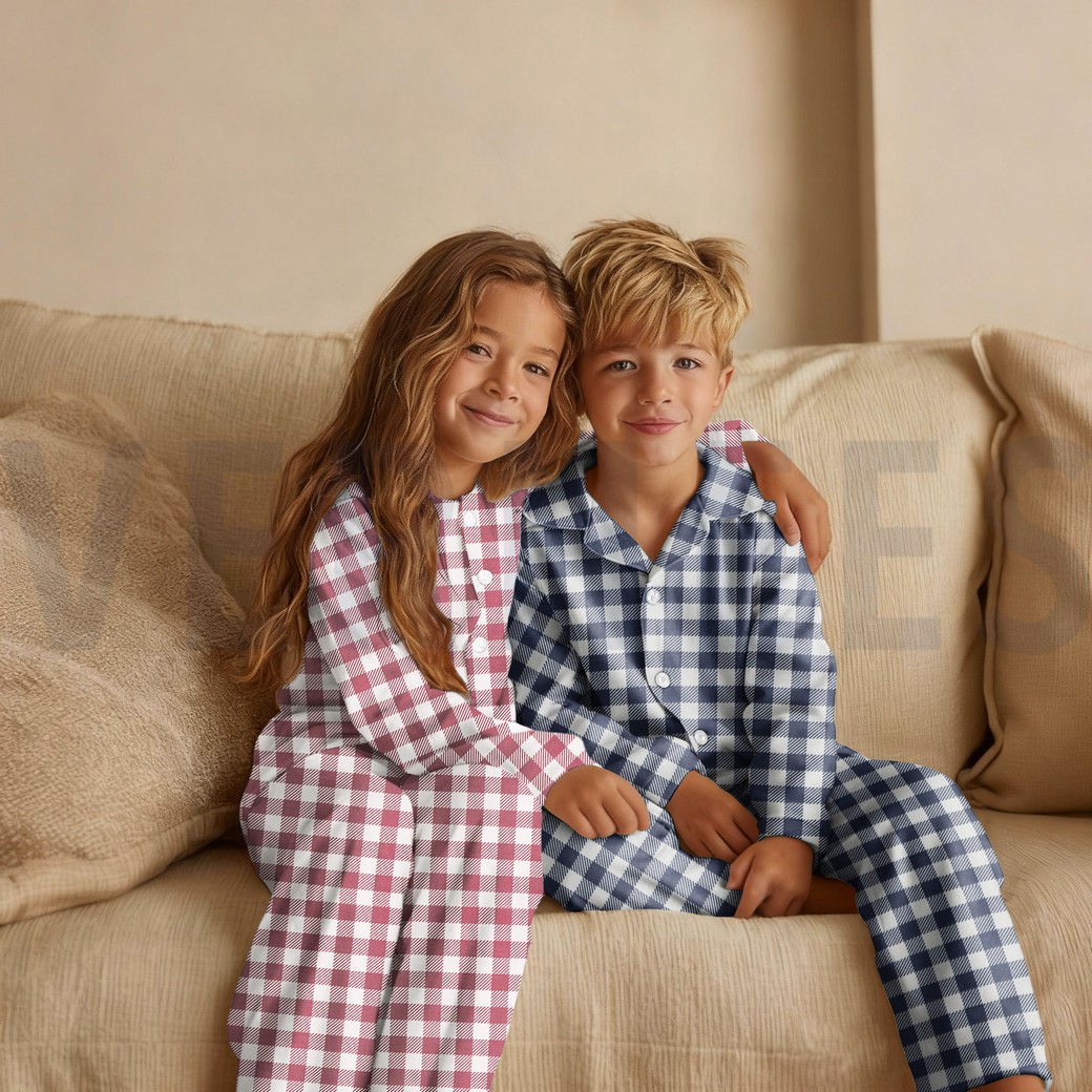 FLANNEL CHECKS MAUVE #7