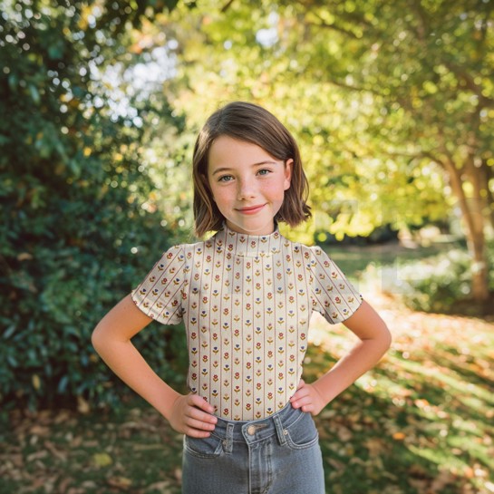 RIPPJERSEY BLUMEN NATUR #7