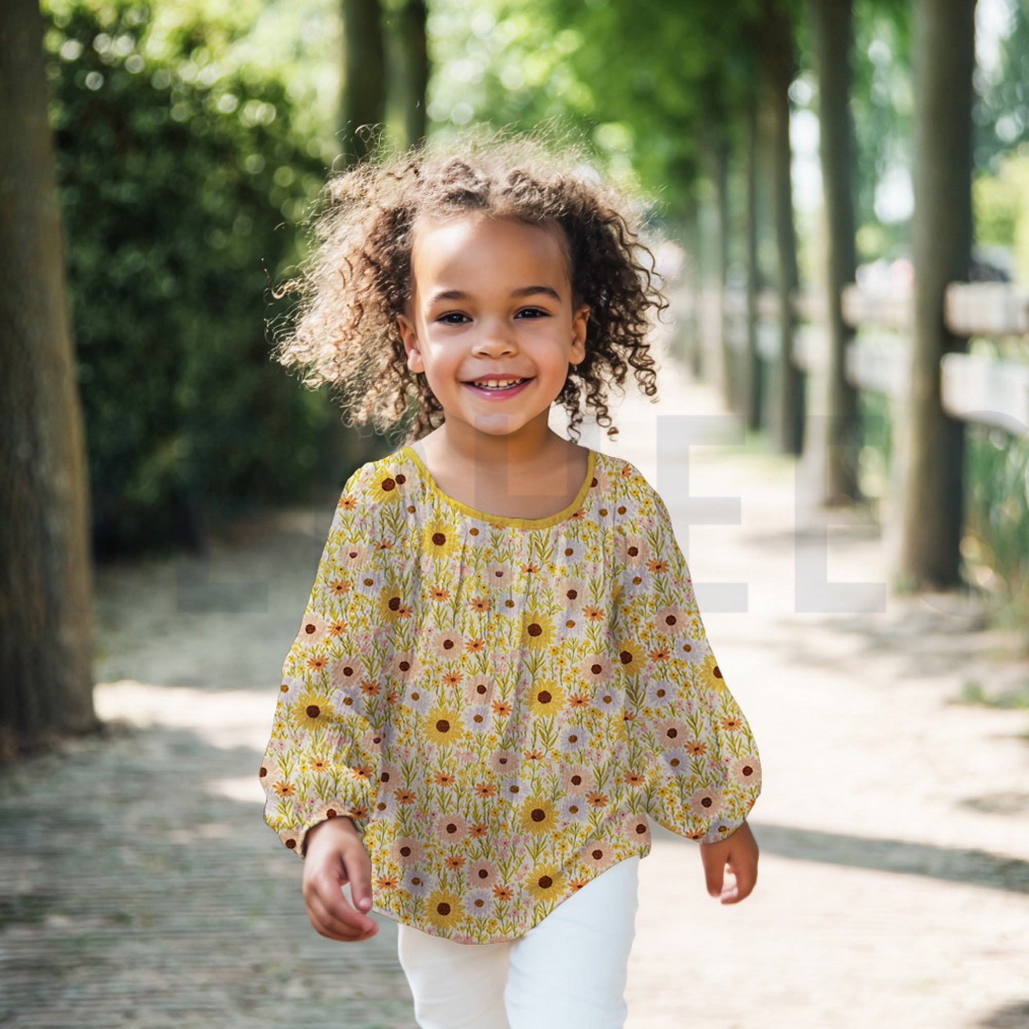 DOUBLE GAUZE DIGITAAL BLOEMEN GEEL (high resolution) #7