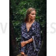 LENZING™ ECOVERO™ BLUMEN MARINEBLAU (thumbnail) #7