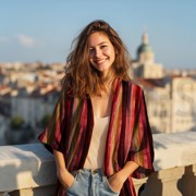 VISCOSE RADIANCE DIGITAL STRIPES BURGUNDY (thumbnail) #7